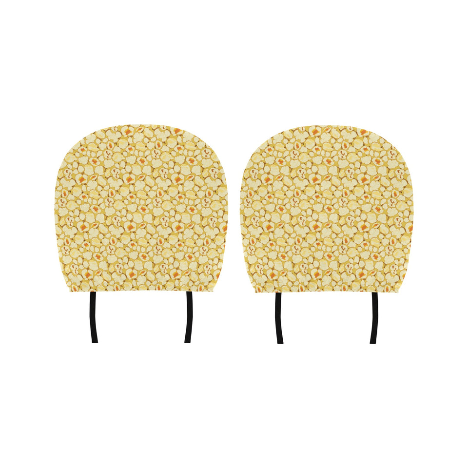 Popcorn Pattern Print Design 04 Car Headrest Cover