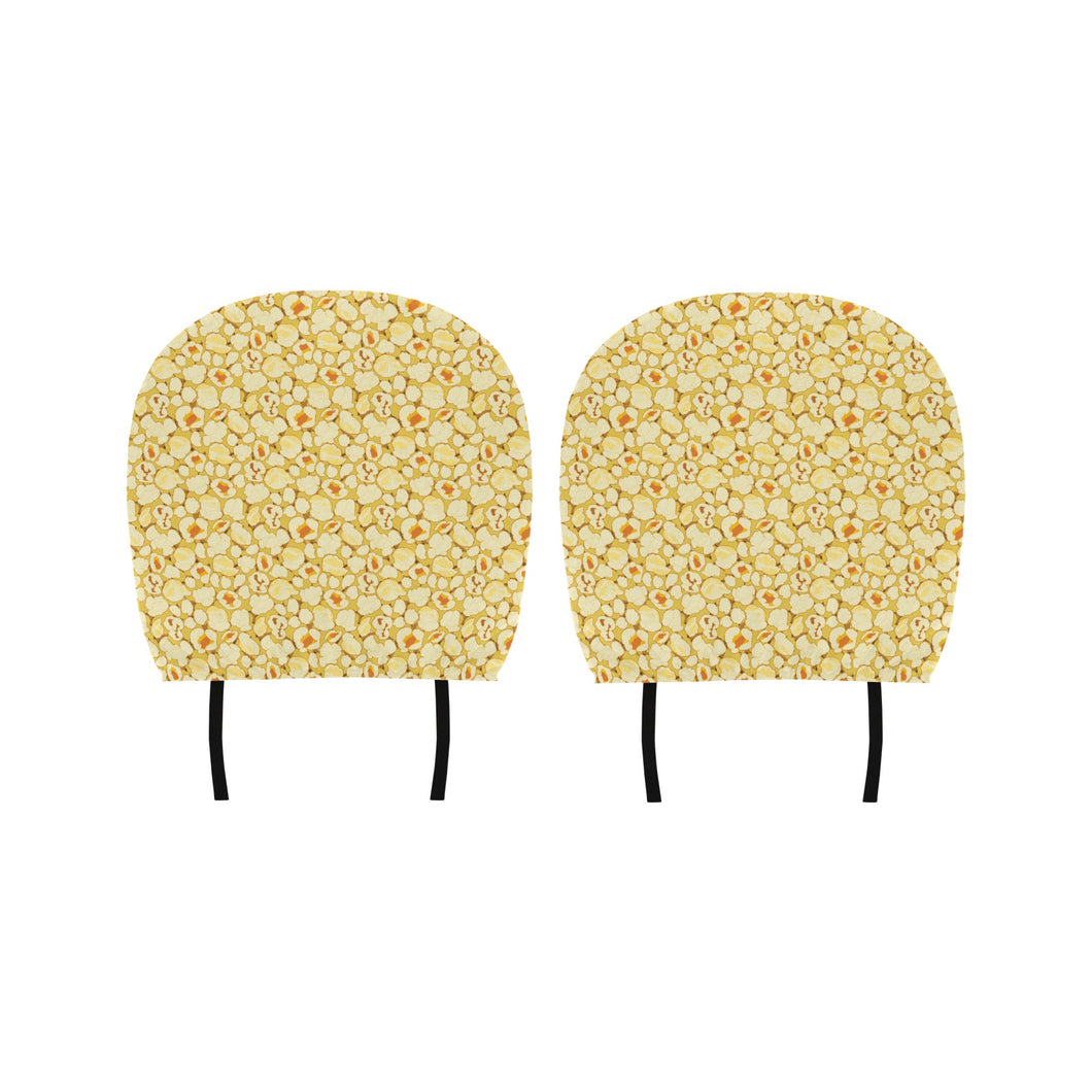 Popcorn Pattern Print Design 04 Car Headrest Cover