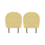 Popcorn Pattern Print Design 04 Car Headrest Cover