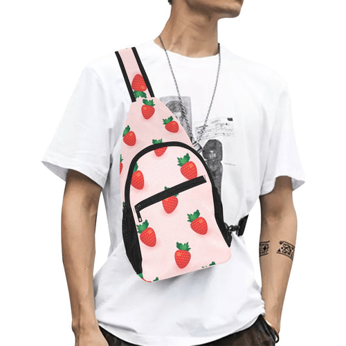 Strawberry beautiful pattern All Over Print Chest Bag