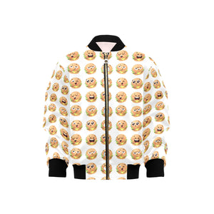 Hamburger Pattern Print Design 04 Kids' Boys' Girls' Bomber Jacket