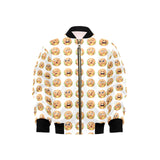 Hamburger Pattern Print Design 04 Kids' Boys' Girls' Bomber Jacket