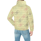 Camera Pattern Print Design 01 Men's Padded Hooded Jacket