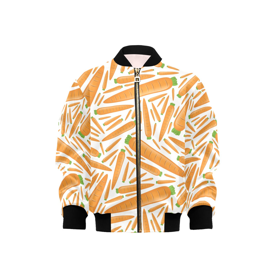 Carrot Pattern Print Design 02 Kids' Boys' Girls' Bomber Jacket