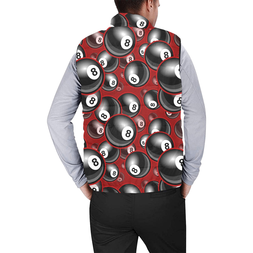 Billiard Ball Pattern Print Design 05 Men's Padded Vest