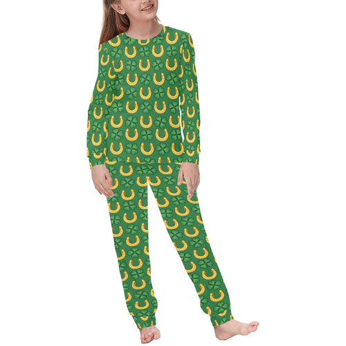 Horseshoes Pattern Print Design 05 Kids' Boys' Girls' All Over Print Pajama Set