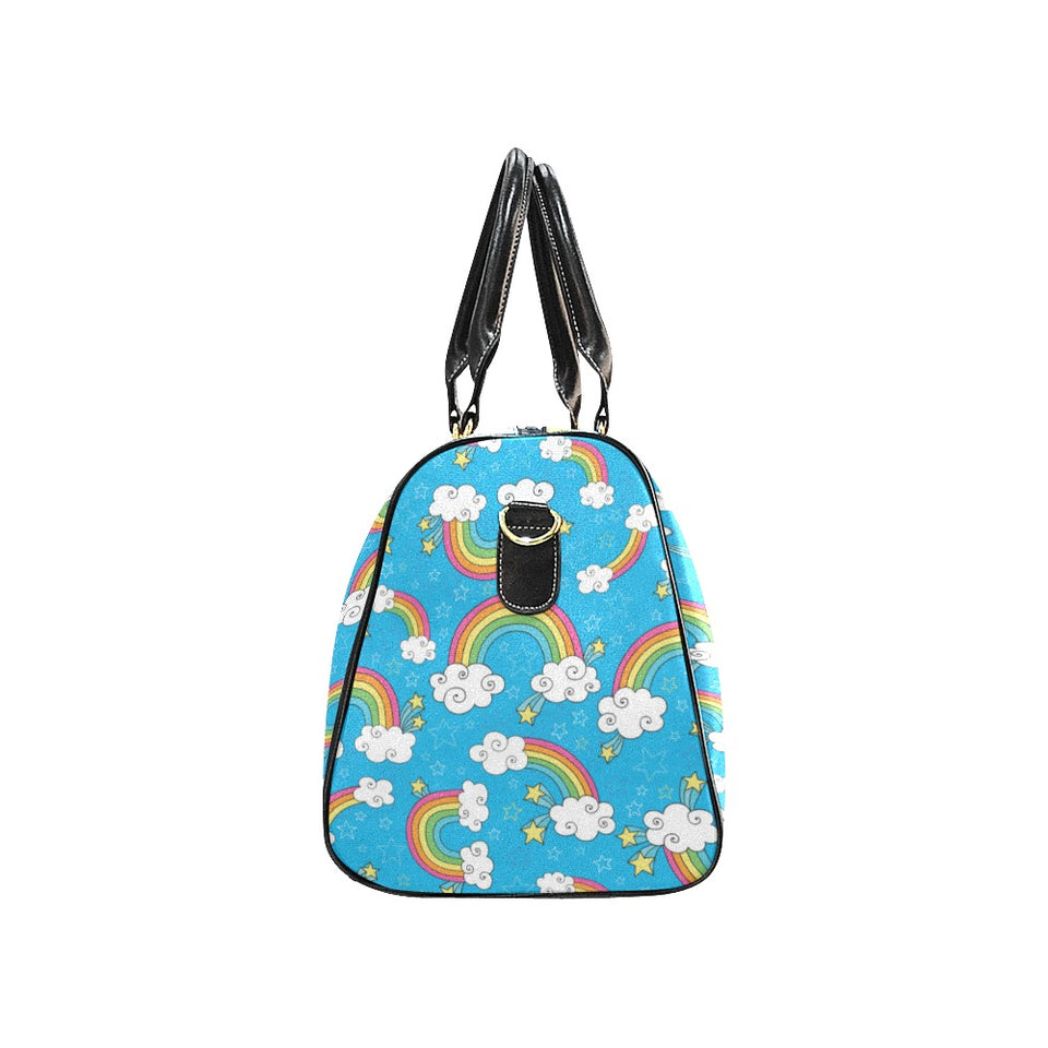 Rainbows Sky Clouds Pattern Travel Bag