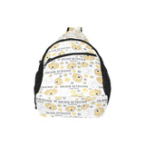 Golden Retriever Pattern Print Design 04 All Over Print Chest Bag