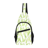 Green Peas Pattern Print Design 03 All Over Print Chest Bag