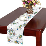 Peacock feather pattern Table Runner