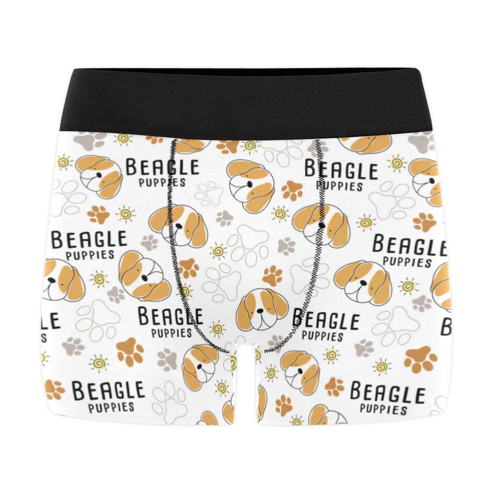 Cute beagle dog pattern background Men's All Over Print Boxer Briefs Men's Underwear