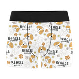 Cute beagle dog pattern background Men's All Over Print Boxer Briefs Men's Underwear