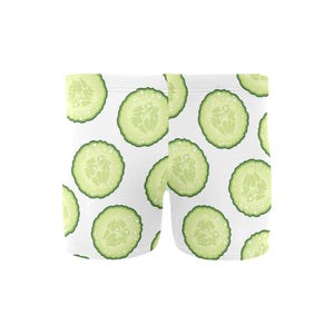 Cucumber slices pattern Men's Swimming Trunks