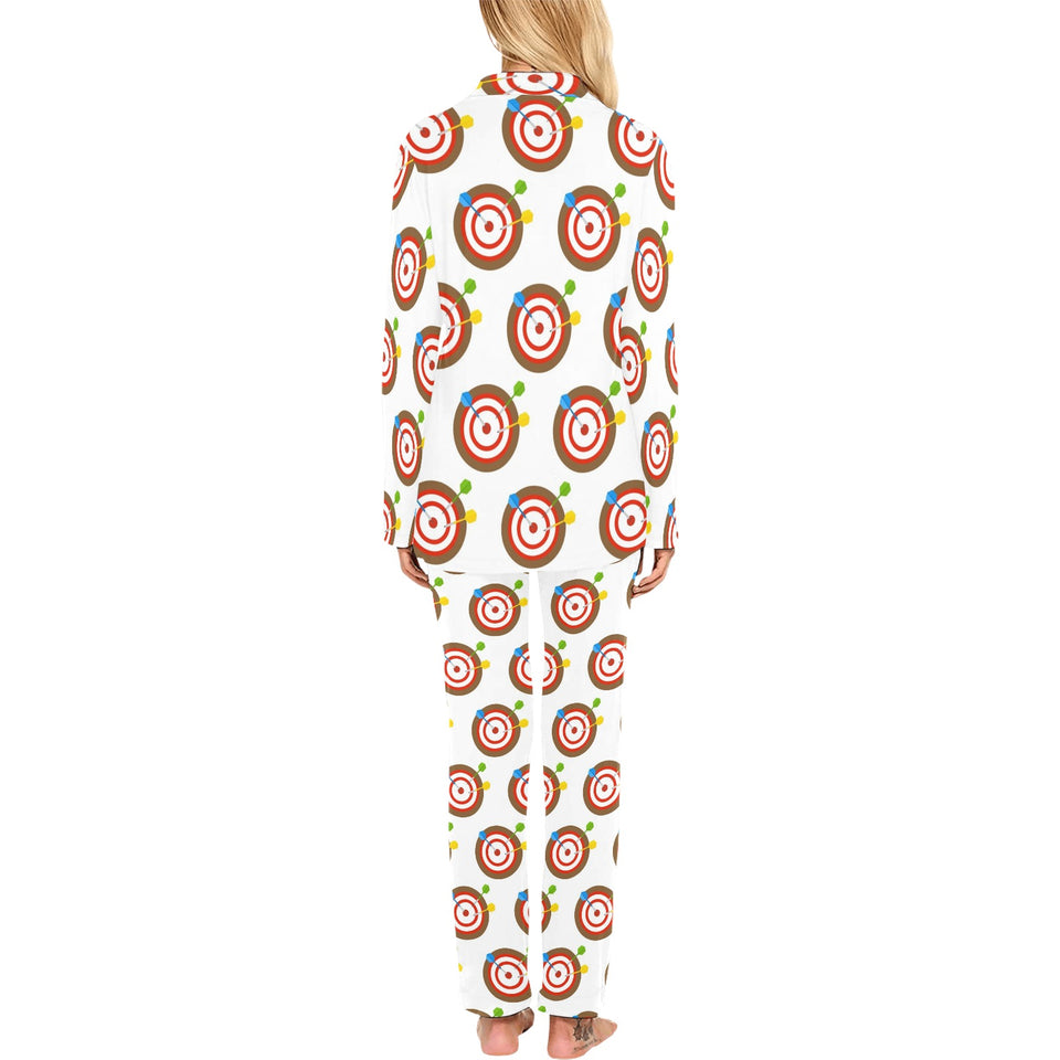 Darts Pattern Print Design 04 Women's Long Pajama Set