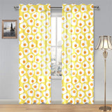 Fried Eggs Pattern Print Design 05 Gauze Curtain