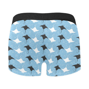 Stingray Pattern Print Design 03 Men's All Over Print Boxer Briefs Men's Underwear