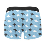 Stingray Pattern Print Design 03 Men's All Over Print Boxer Briefs Men's Underwear