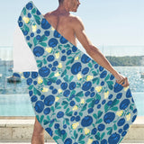 blueberry design pattern Beach Towel