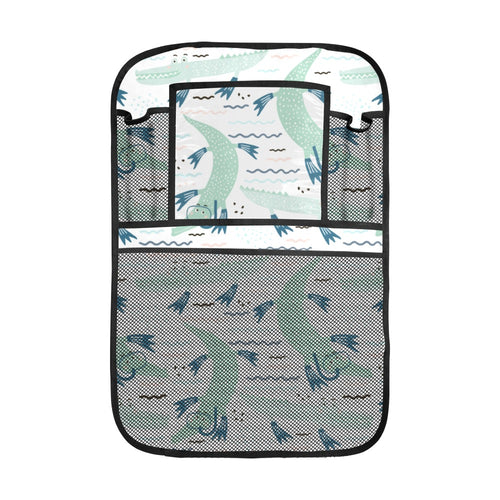 Crocodile diver pattern Car Seat Back Organizer
