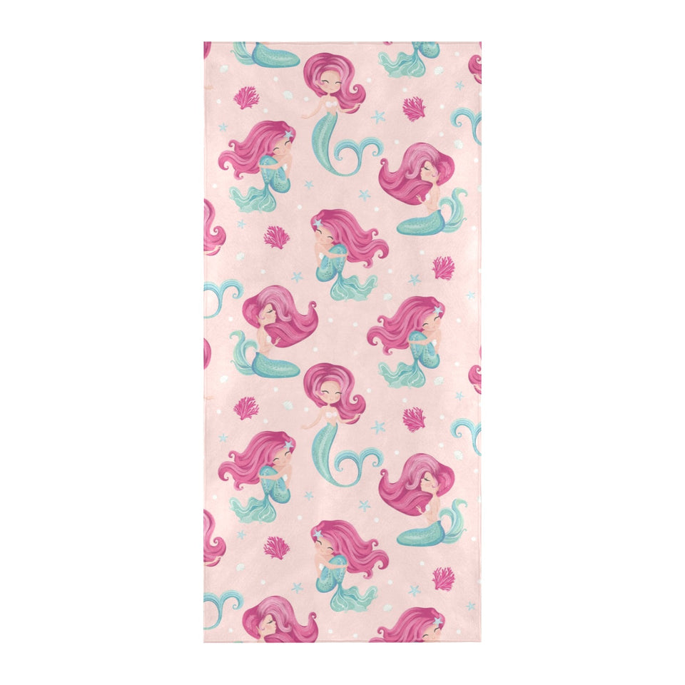 Cute little mermaid pattern Beach Towel