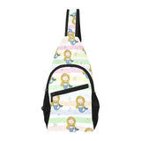 Cute hand drawn mermaid All Over Print Chest Bag