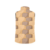 Bread Toast Pattern Print Design 04 Men's Padded Vest