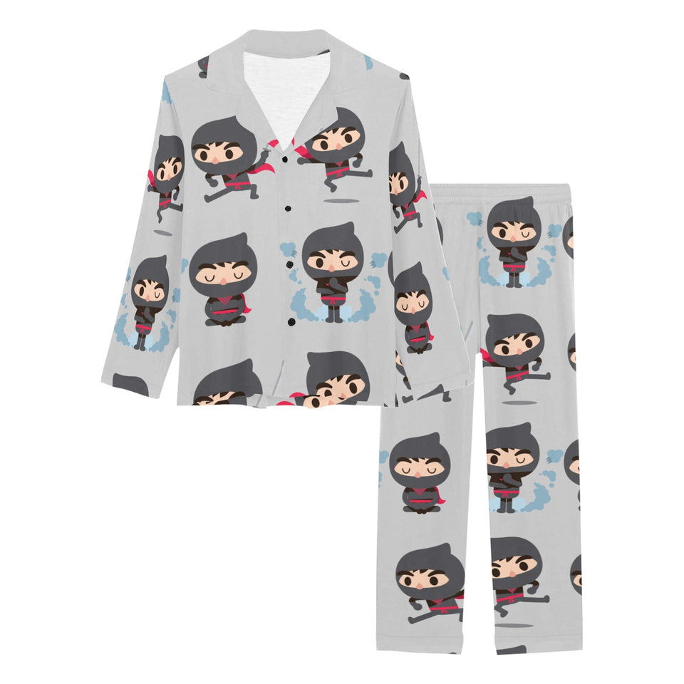 Cute ninja pattern Women's Long Pajama Set