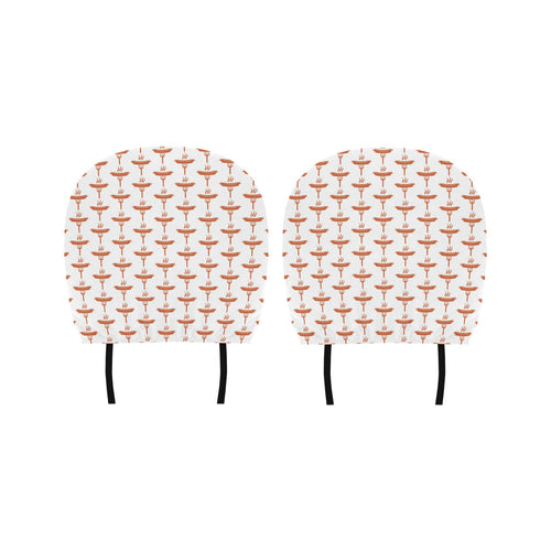 Sausage Pattern Print Design 05 Car Headrest Cover