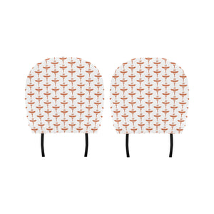 Sausage Pattern Print Design 05 Car Headrest Cover