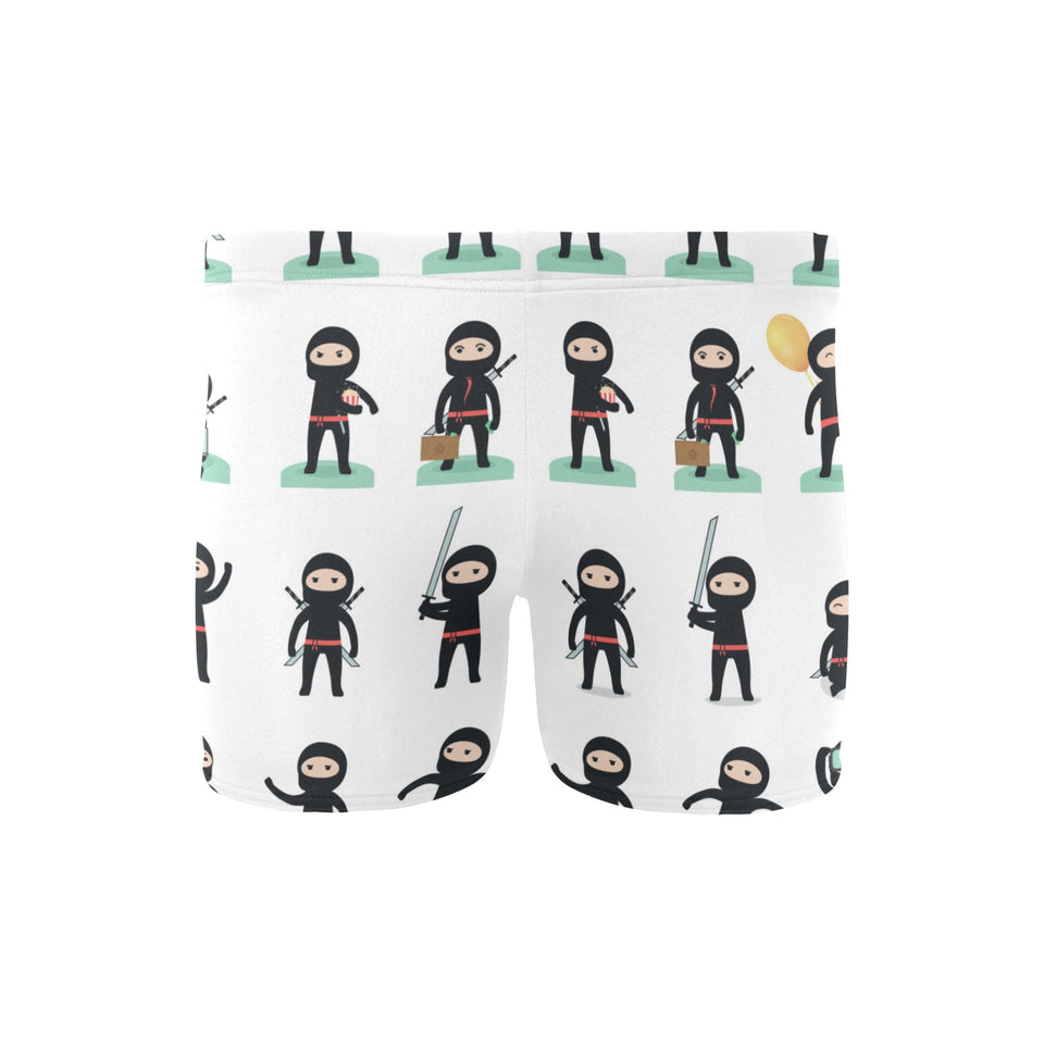 Cute ninja katana sword pattern Men's Swimming Trunks