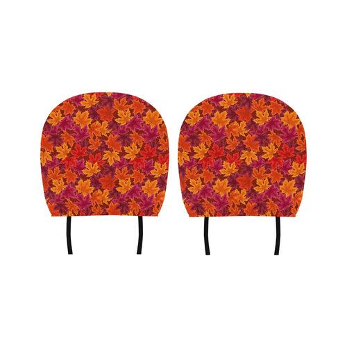 Autumn maple leaf pattern Car Headrest Cover