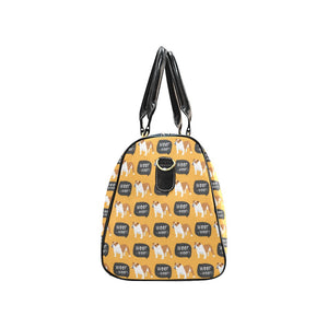 English Bulldog Pattern Print Design 04 Travel Bag
