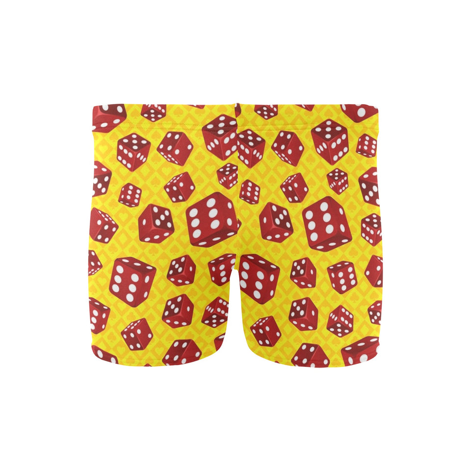 Dice Pattern Print Design 04 Men's Swimming Trunks