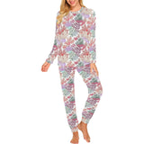 Coral Reef Pattern Print Design 03 Women's All Over Print Pajama Set