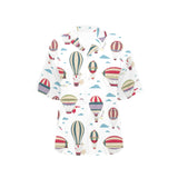 Hot air balloon pattern Women's All Over Print Hawaiian Shirt
