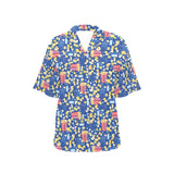 Popcorn Pattern Print Design 01 Women's All Over Print Hawaiian Shirt