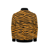 Bengal tigers skin print pattern background Kids' Boys' Girls' Bomber Jacket
