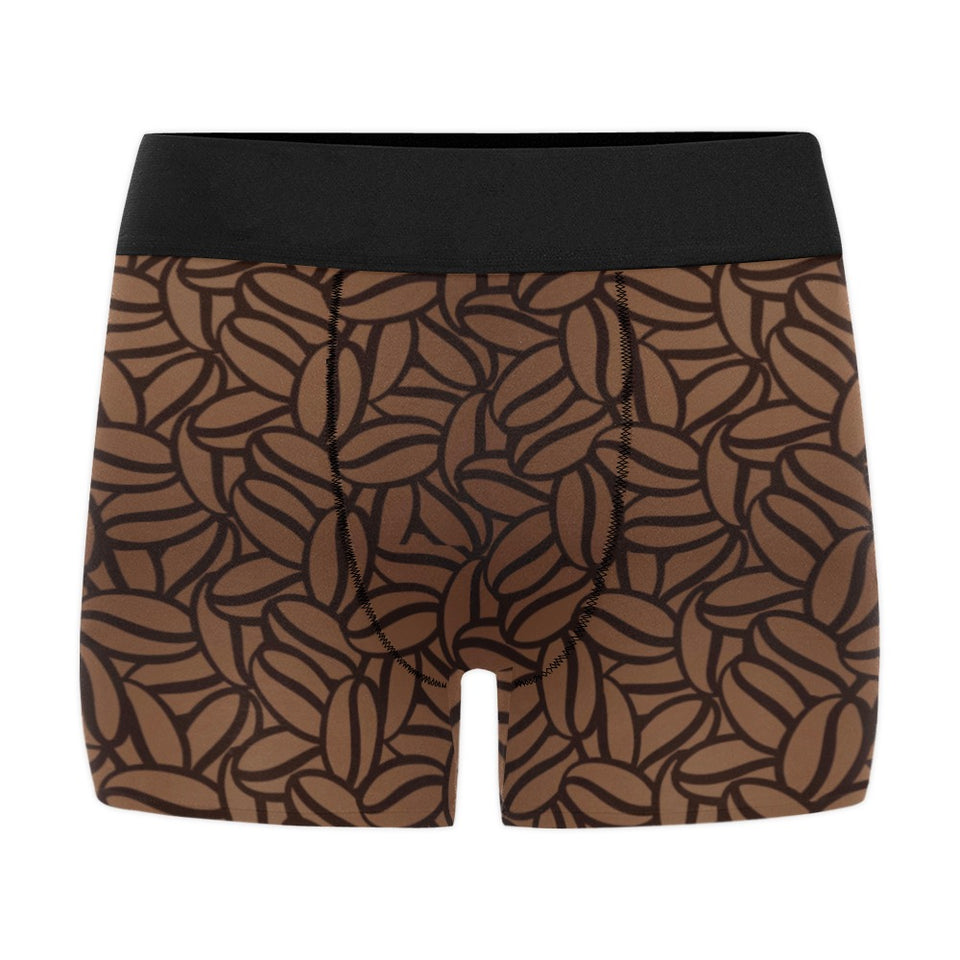 coffee bean pattern Men's All Over Print Boxer Briefs Men's Underwear
