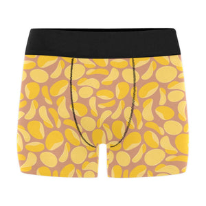 Potato Chips Pattern Print Design 01 Men's All Over Print Boxer Briefs Men's Underwear