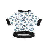 Pigeon Pattern Print Design 02 All Over Print Pet Dog Round Neck Fuzzy Shirt