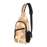 Various cookie pattern All Over Print Chest Bag