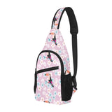 Beautiful toucan flower leaves All Over Print Chest Bag