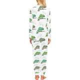 Chameleon lizard pattern Women's All Over Print Pajama Set