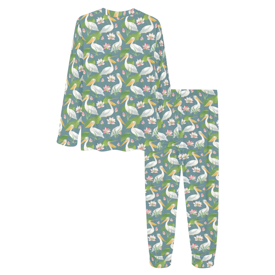 Pelican Pattern Print Design 04 Women's All Over Print Pajama Set
