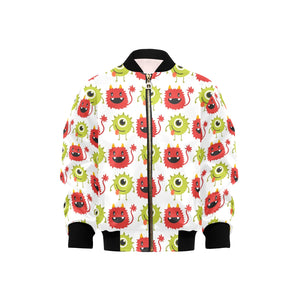 Alien Pattern Print Design 05 Kids' Boys' Girls' Bomber Jacket