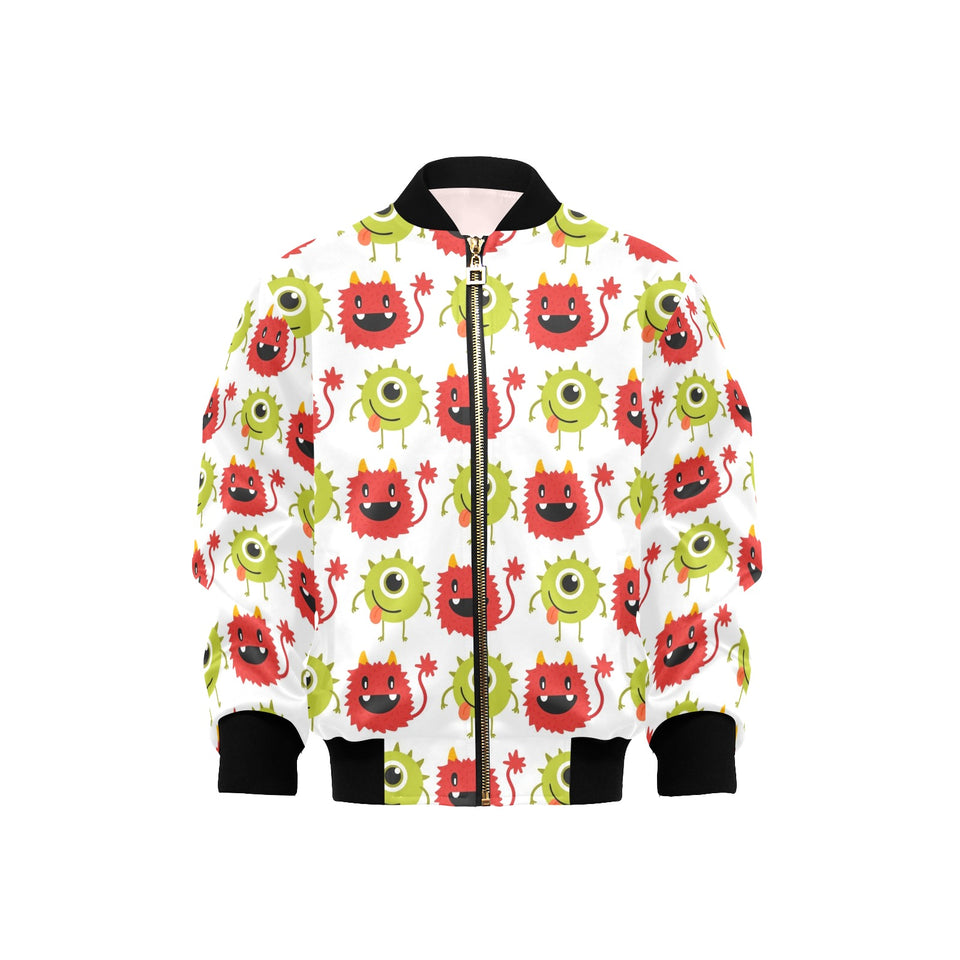 Alien Pattern Print Design 05 Kids' Boys' Girls' Bomber Jacket