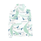 Crocodile diver pattern Men's Padded Hooded Jacket