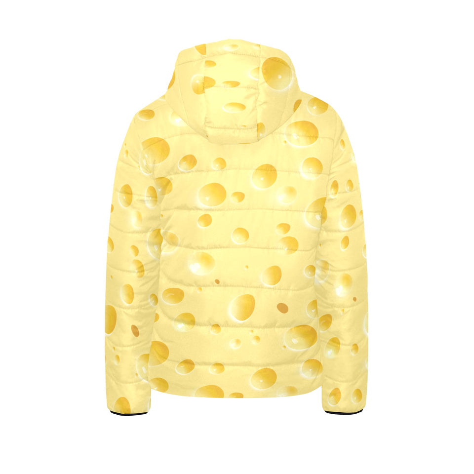 Cheese texture Kids' Boys' Girls' Padded Hooded Jacket