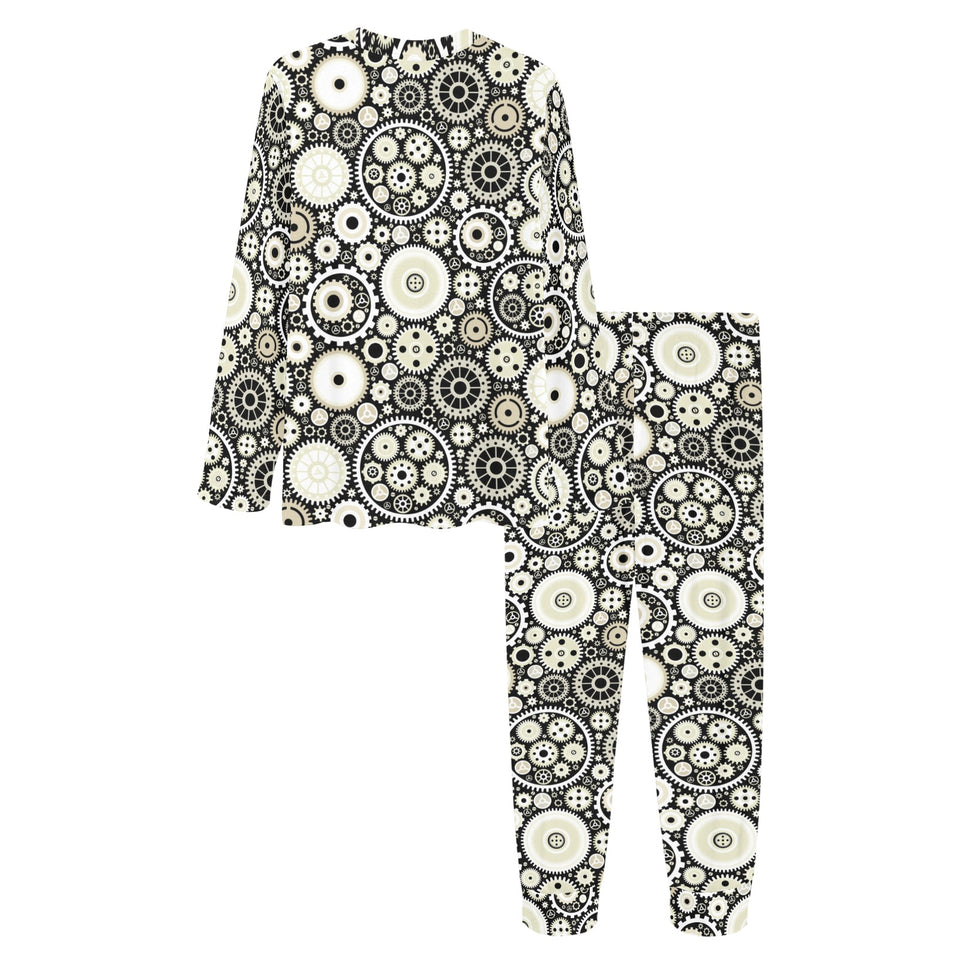 Gear Pattern Print Design 02 Women's All Over Print Pajama Set