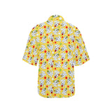 Yorkshire Terrier Pattern Print Design 05 Women's All Over Print Hawaiian Shirt